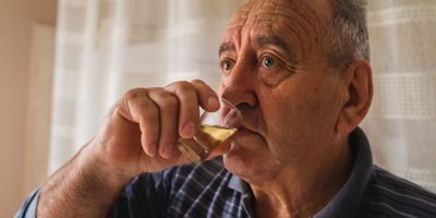 older man with at risk of alcohol hepatitis