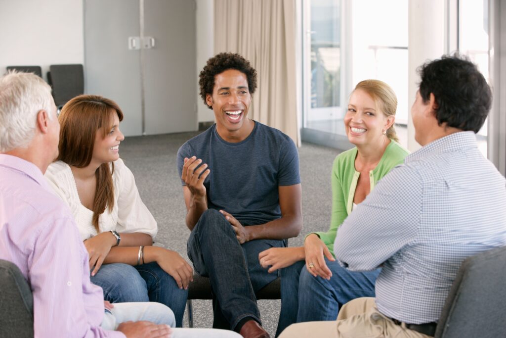 Savannah, Georgia Drug and Alcohol Addiction Treatment Resources through a group therapy session.